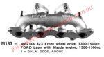 Mazda 323 Laser DCOE Weber Crossover Manifold
